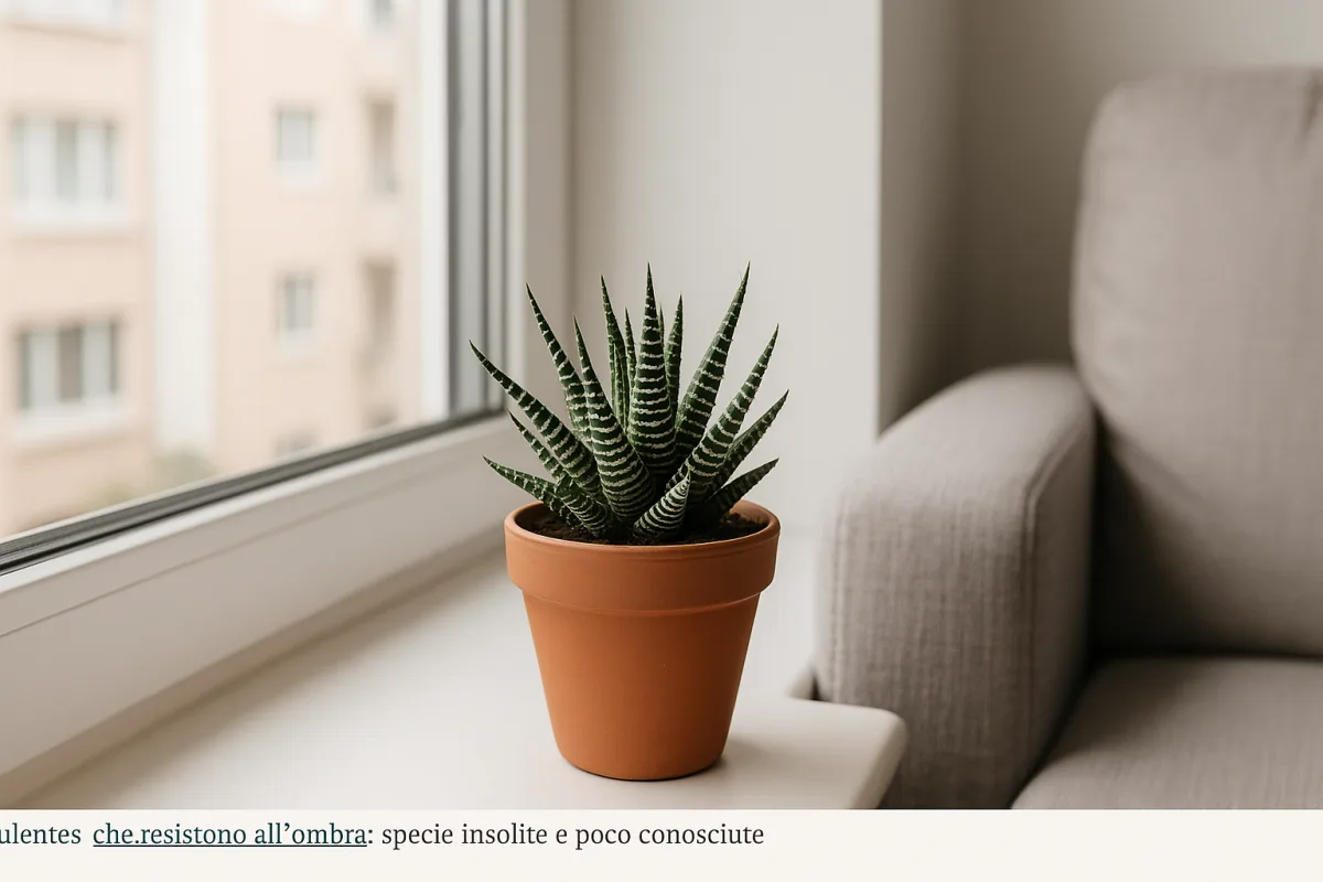 Haworthia in appartamento senza luce diretta: la posizione che la fa crescere