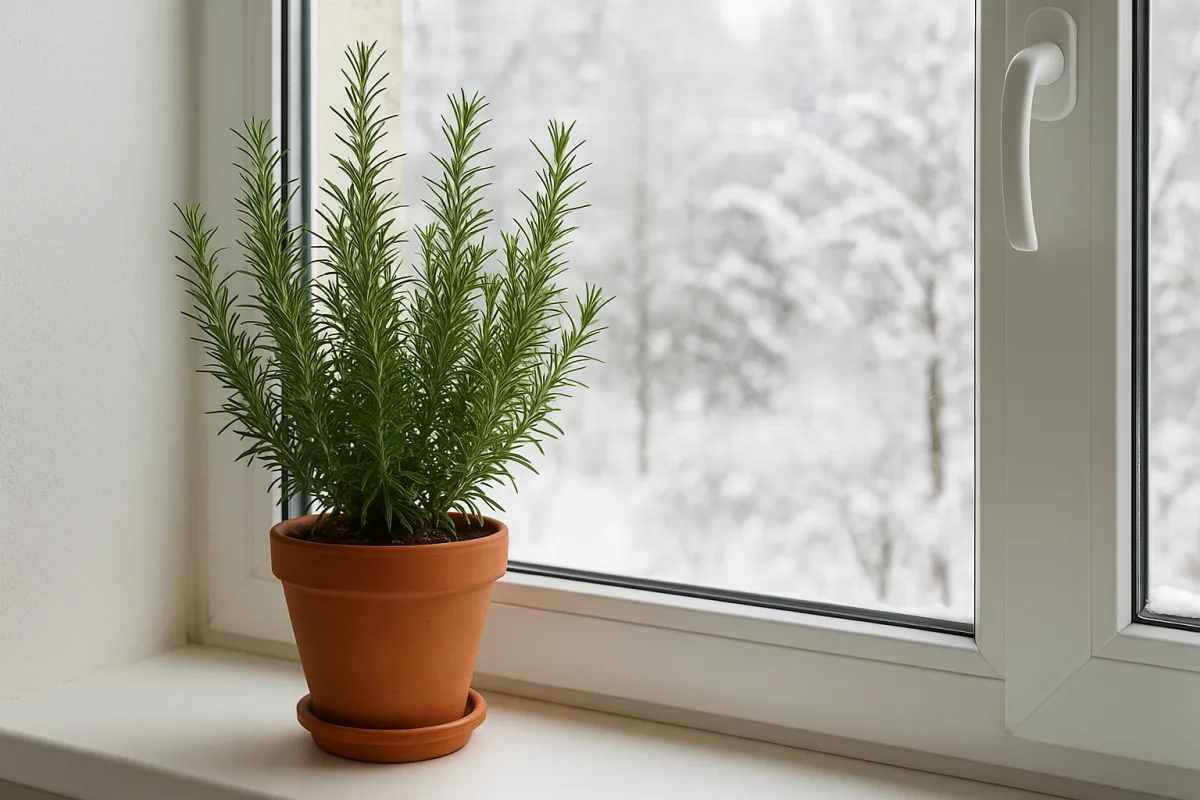 Rosmarino sul davanzale in inverno: il posizionamento che lo salva dal freddo