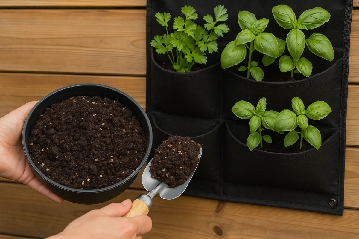 Substrato per orto verticale fai da te: il mix che trattiene l'acqua più a lungo
