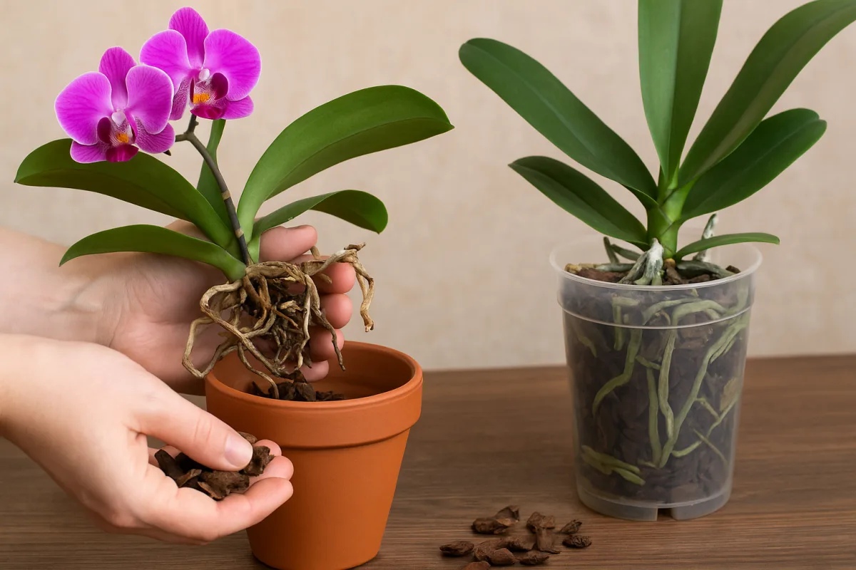 Terracotta per orchidee in vaso: il materiale che cambia la salute delle radici