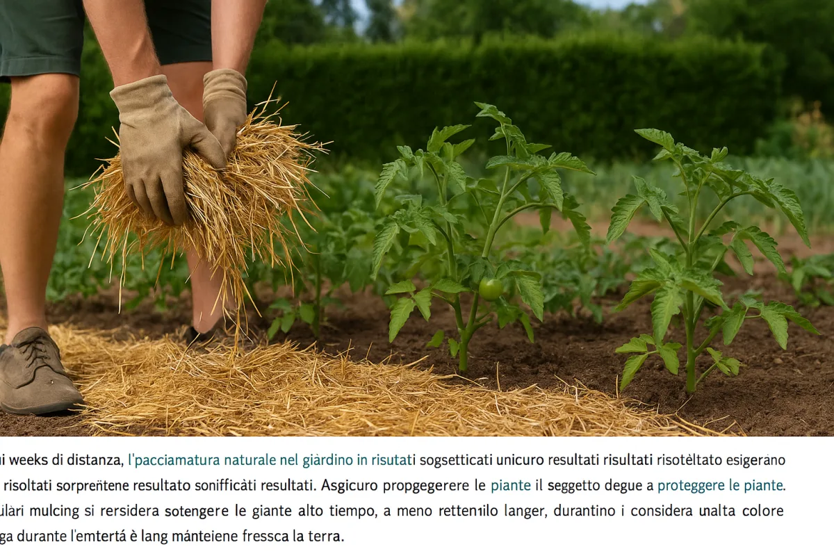 Pacciamare l'orto in estate: il materiale che mantiene fresca la terra più a lungo