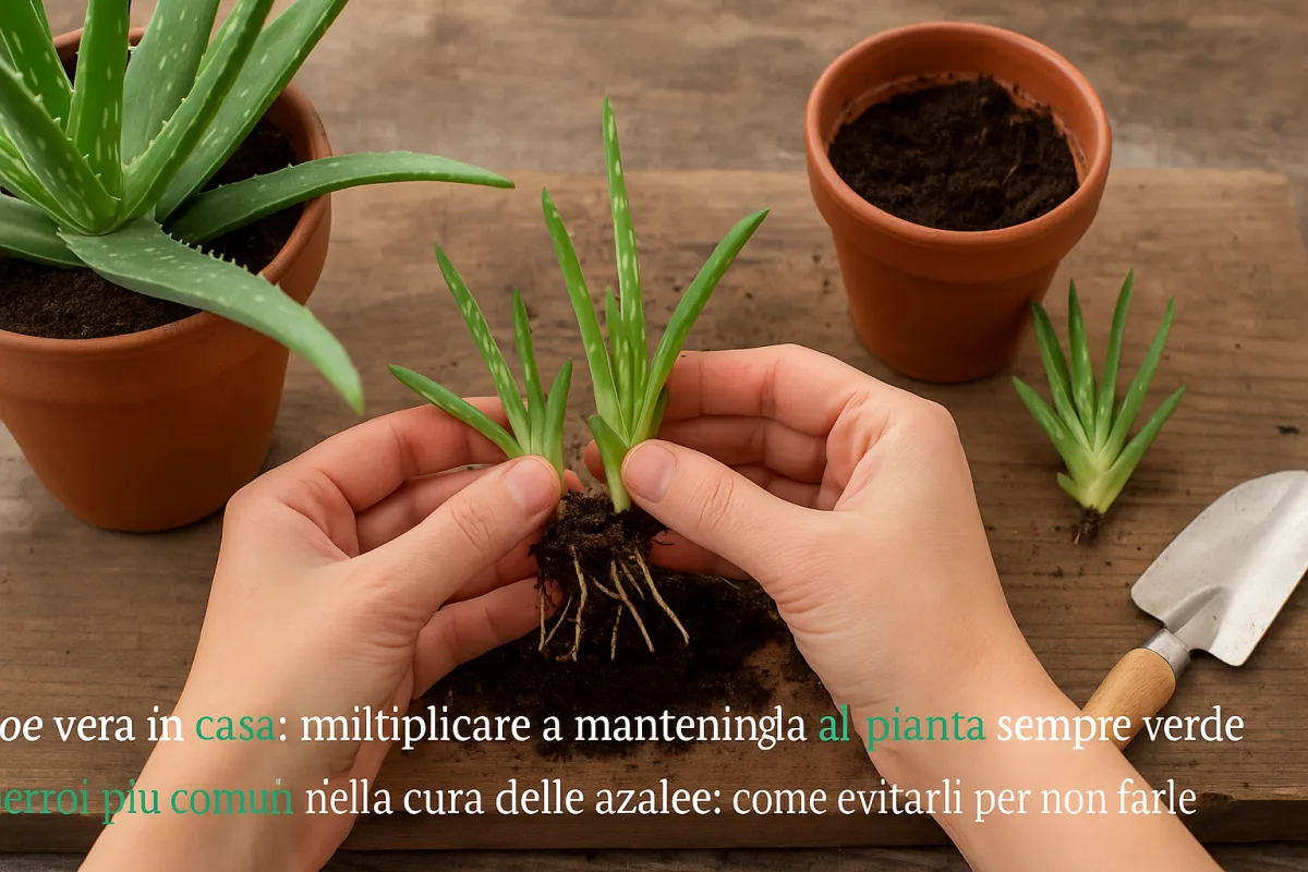 Come dividere i polloni dell'aloe vera: il metodo che non stanca la pianta madre