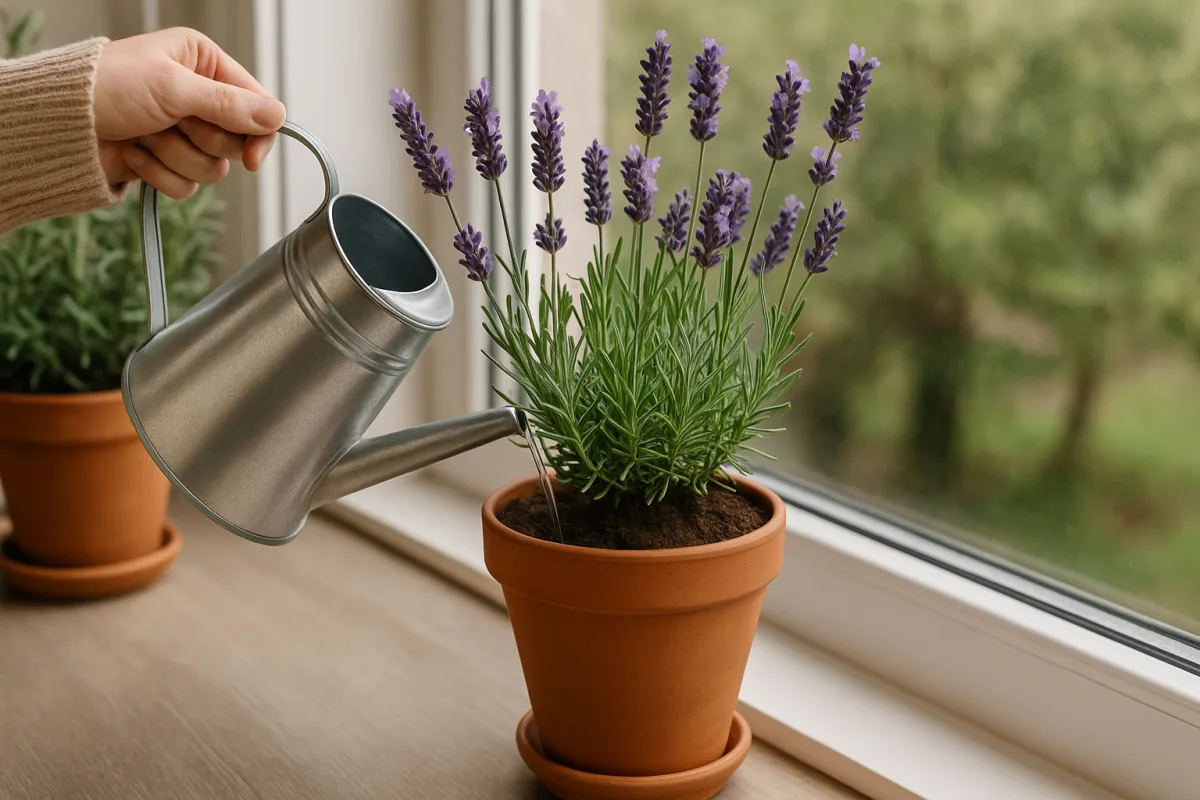 Quanta acqua vuole la lavanda in vaso: la frequenza che la mantiene sana