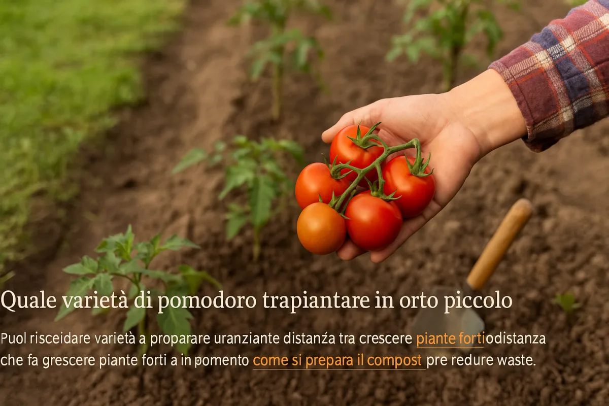 Quale varietà di pomodoro trapiantare in orto piccolo: la scelta che rende di più