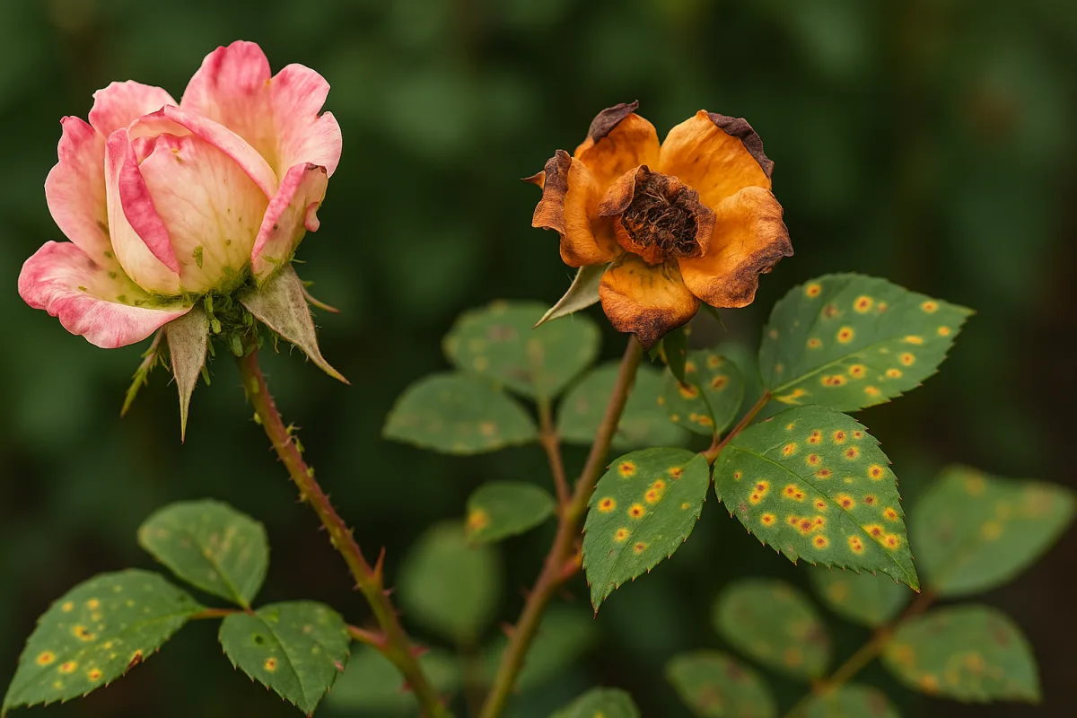Rose malate di ruggine e parassiti: la differenza che cambia il trattamento