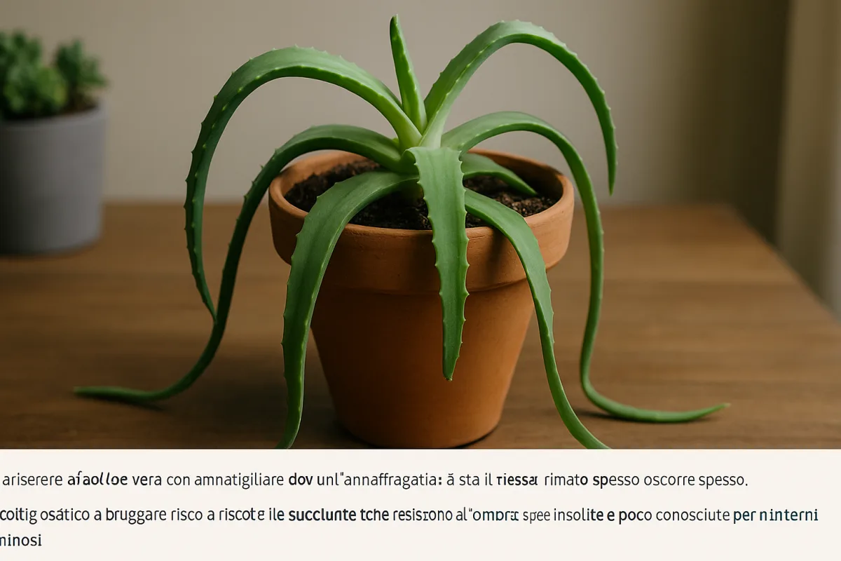 Aloe vera con foglie molli dopo l'annaffiatura: l'errore che si ripete spesso